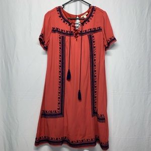 Miami Boho style tunic with tassels dress size M